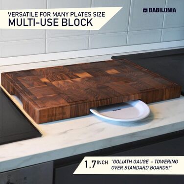 Професійна обробна дошка з американського чорного горіха преміум-якості BABILONIA