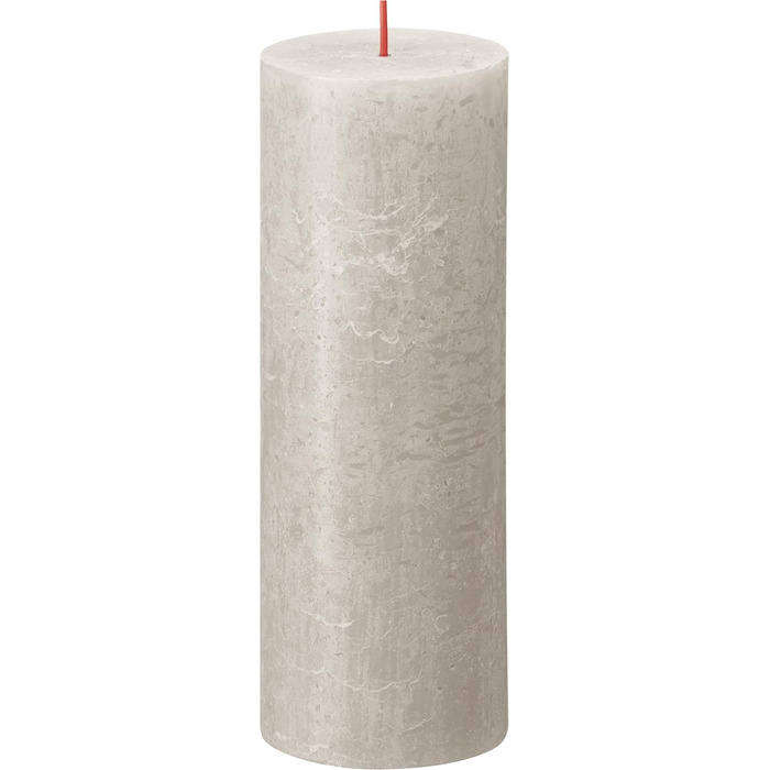 Свічки Bolsius Rustic Pillar Candles - Оливково-зелені - Набір з 4 шт. - Декоративні побутові свічки - Час горіння 60 годин - Без запаху - Натуральний рослинний віск - Без пальмової олії - Оливково-зелені (19 x 7 см, світло-сірі)