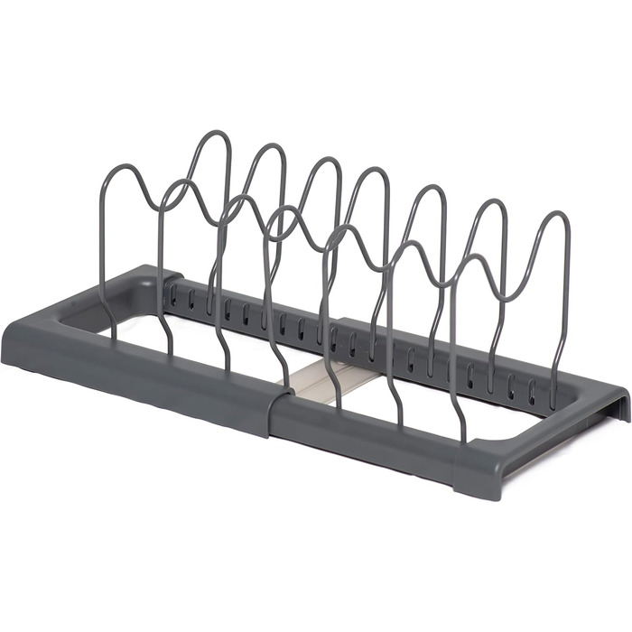 Тримач для посуду розсувний, сірий Simplywire