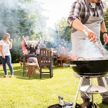 Раскладной стол для кемпинга 118 х 60 х 74 см серый Relaxdays