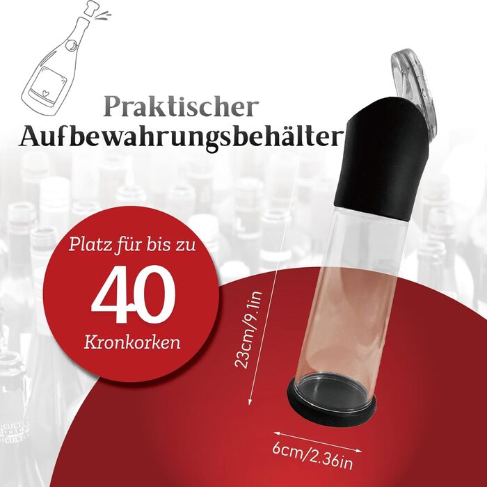 Відкривачка для пляшок з контейнером для кришечок Nordkai