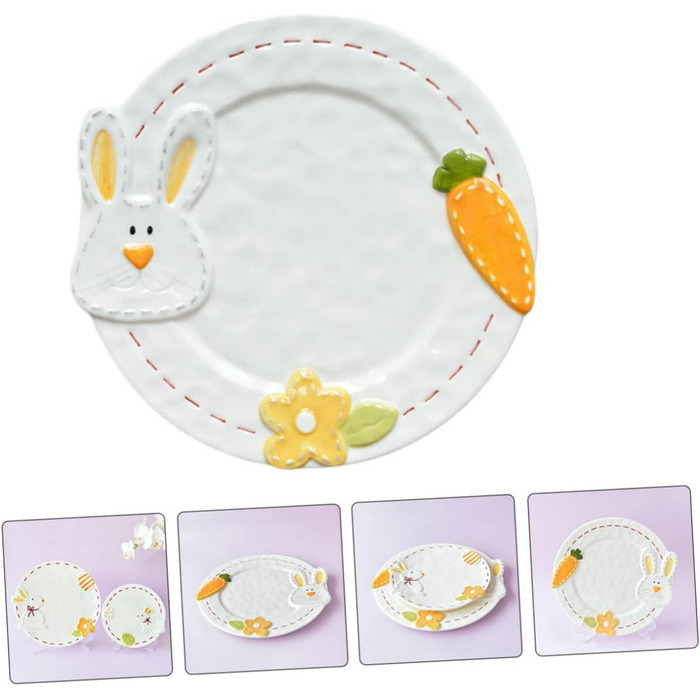 Керамическая тарелка с кроликом 23,9 см UTHCLO