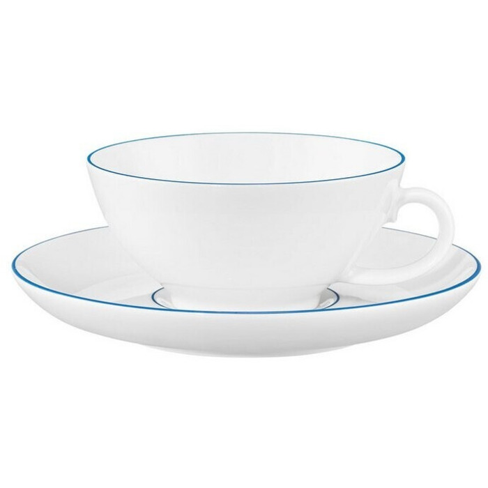 Чайний сервіз на 6 персон, 18 предметів, Sonata Blue Lines Seltmann Weiden