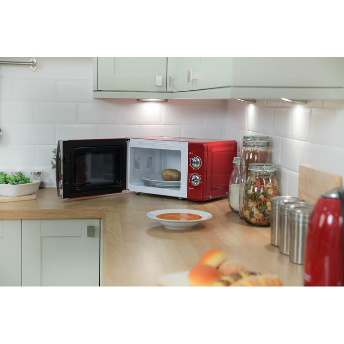 Мікрохвильова піч 17 л, 700 Вт, червоний RHMM701R Russell Hobbs