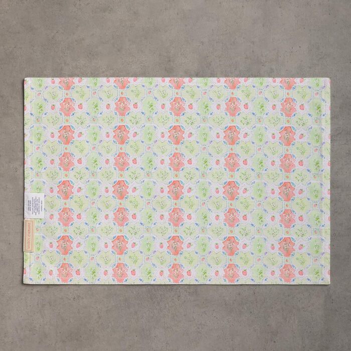 Бавовняні килимки, набір з 4 шт. , декоративні килимки, пасхальні килимки, що миються, для свят, вечерь, весни, літа (33 см x 48 см) (011 - Вечірка з зайчиком), 39Hermine, 100