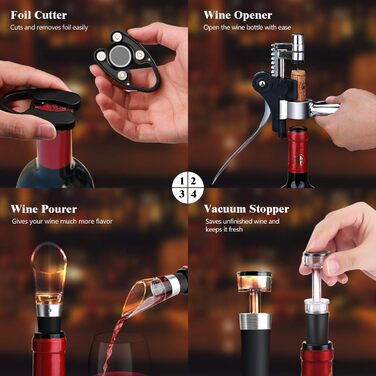 Подарунковий набір для вина 5 предметів TFORT