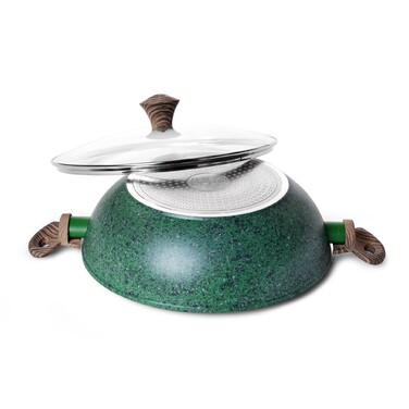 Сковорідка ВОК Fissman MALACHITE 30x9 см (4309)