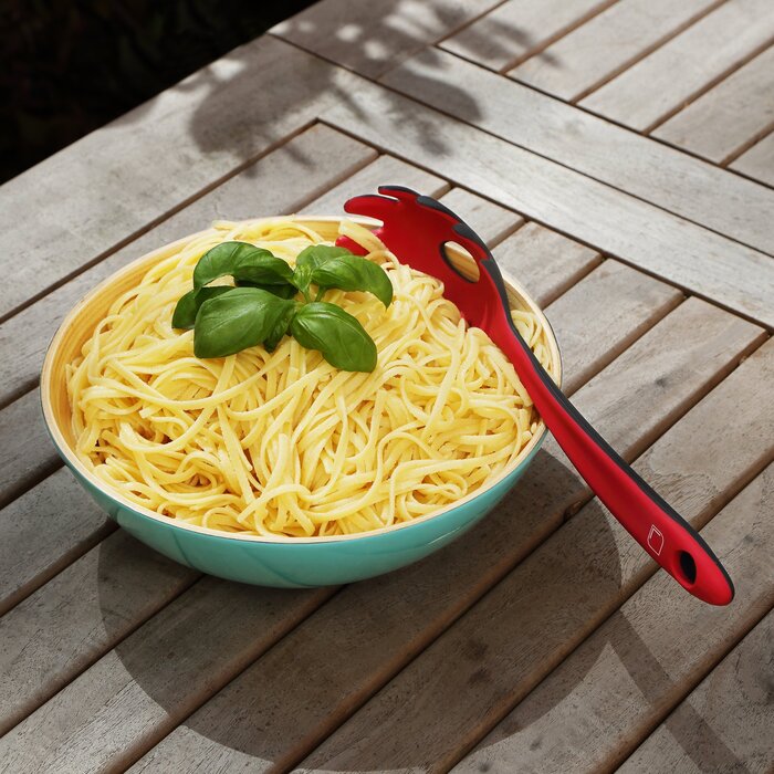 Набір силіконового кухонного приладдя, 5 предметів, червоний/сірий Levivo