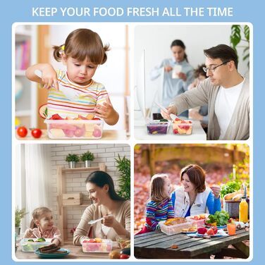 Набір з 10 контейнерів для зберігання продуктів 1 л з кришками Goldeluxe