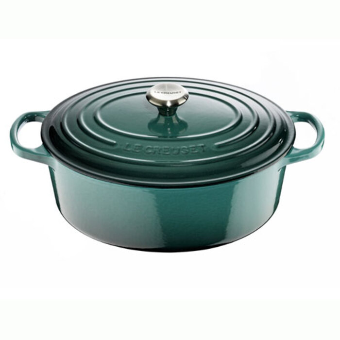 Гусятница / жаровня з кришкою 27 см, океан Le Creuset