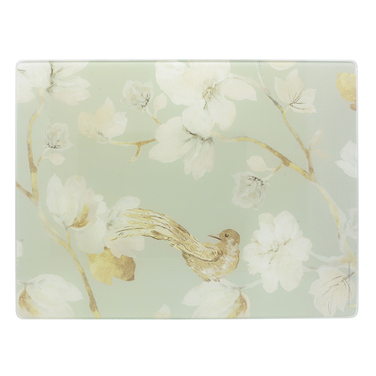 Доска стеклянная CreativeTops Duck Egg Floral, 40 x 30 см