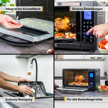 Міні-духовка 45 л, 2000 Вт TZS First Austria