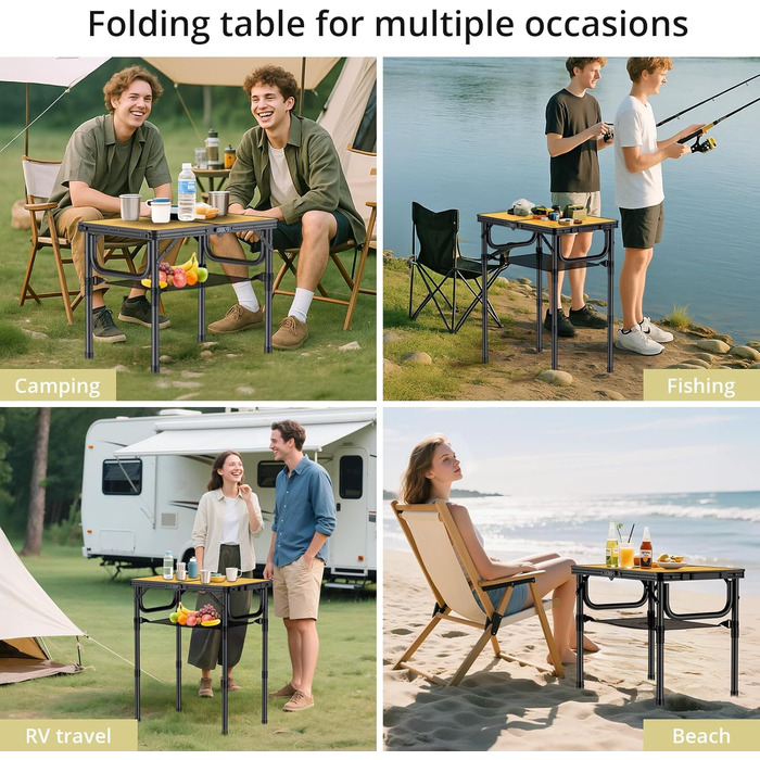 Складной кемпинговый столик 58х40 см Anbte