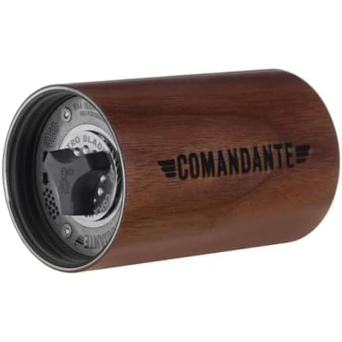 Кавомолка COMANDANTE C40 MK4 Nitro Blade Liquid Amber/Нержавіюча сталь, Срібно-коричнева (Коричнева)