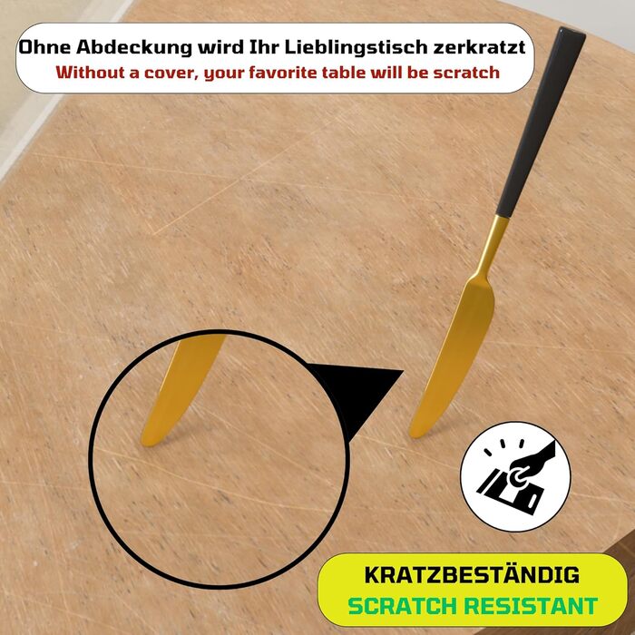 Скатерть прозрачная и водонепроницаемая 120 х 80 см MOM'S HOME