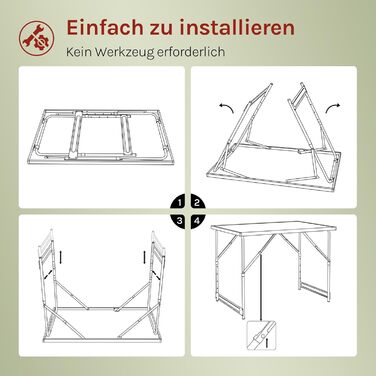 Кемпинговый стол 100x60 см WOLTU
