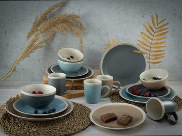 Набор посуды на 4 персоны, 16 предметов, Nordic Living Cool Creatable