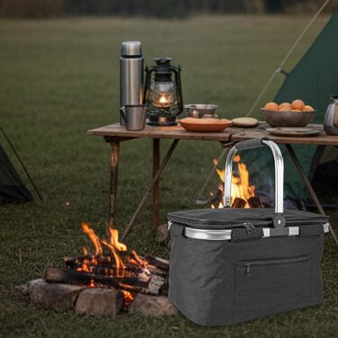 Термосумка для кемпинга серая Jesscasday