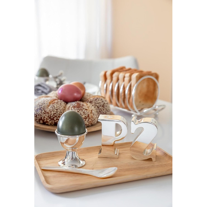 Набір з 2 посріблених підставок для яєць 5 см Classo EDZARD