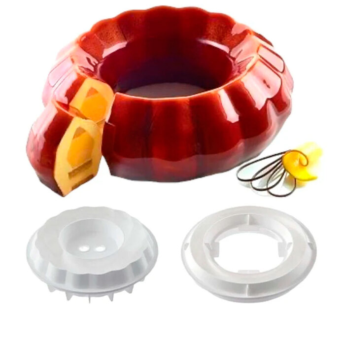 KIT DIAMOND CROWN Форма силіконова 2 шт + каттер, 240 mm, h75 мм, 2000 ml
