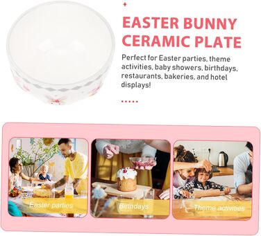 Миски керамічна з милим дизайном зайчика ABOOFAN