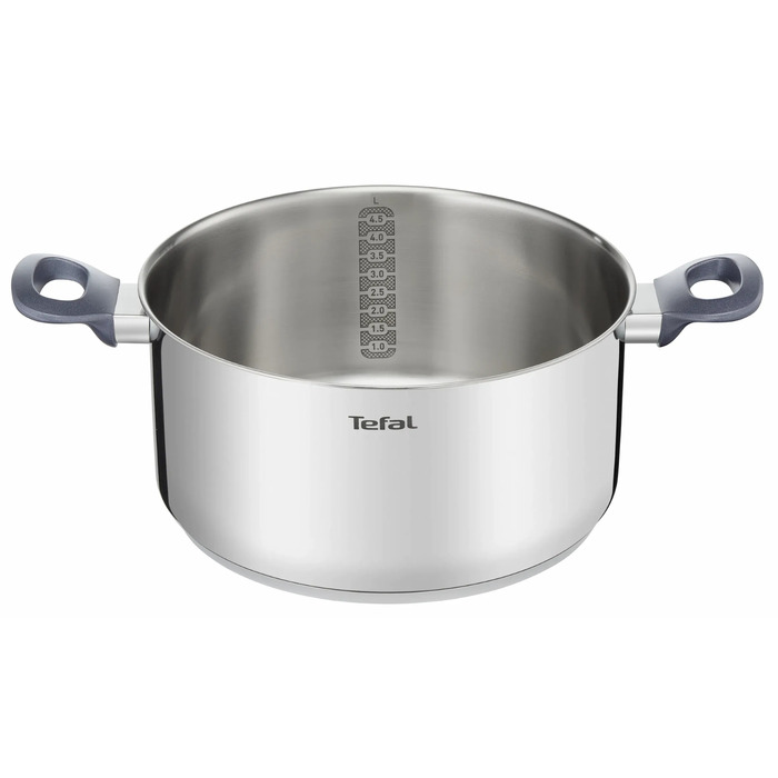 Каструля Tefal Daily Cook з кришкою, 24см, нержавіюча сталь, алюміній, бакеліт