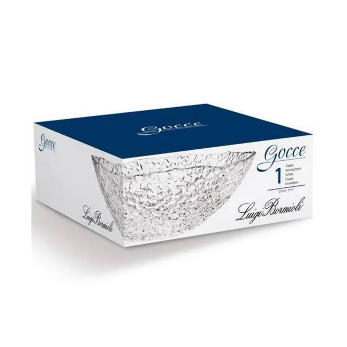 Салатник 25 см Gocce Luigi Bormioli