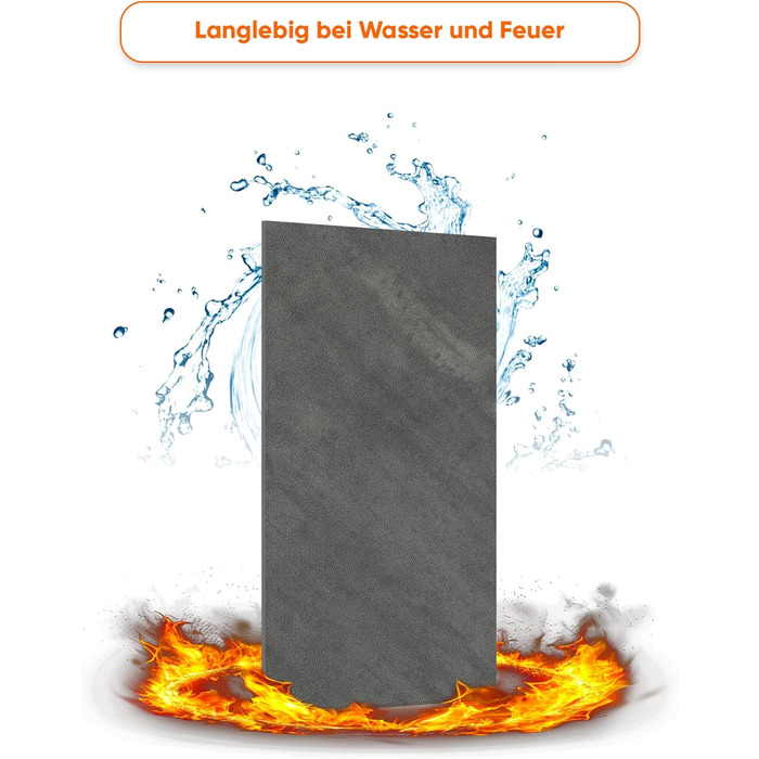 Стінові панелі IZODEKOR під мармур 60x120 см Панель для кухонного фартуха ПВХ-облицювання стін для кухні, ванної кімнати Бризкозахисна плівка для кухні Водонепроникна та термостійка (4 панелі 4 монтажних клею, залізна ручка)