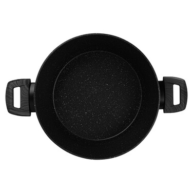 Кастрюля Fissman 26x13,5 см/6,5 л ANGELA со стеклянной крышкой алюминий с антипригарным покрытием (14608)