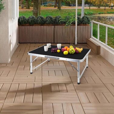 Стол для кемпинга черный Relaxdays