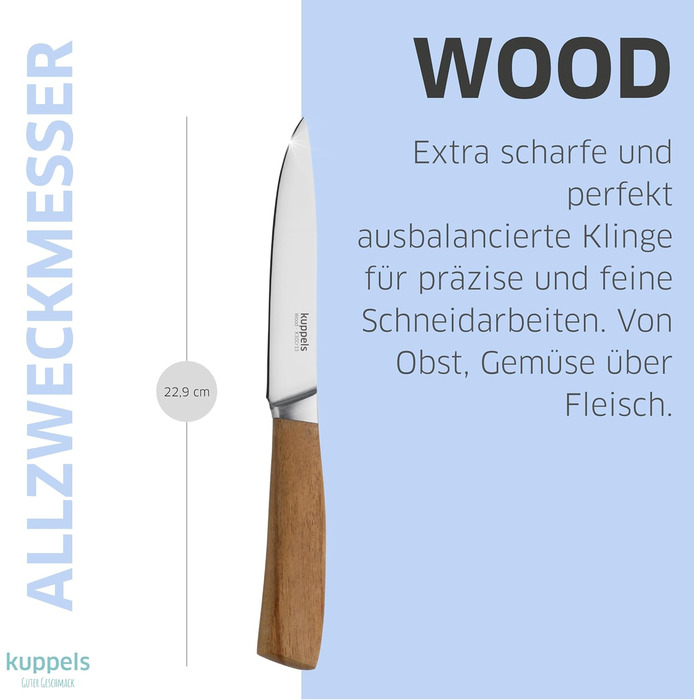 Набір кухонних ножів 3 предмета Kuppels