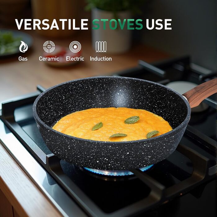 Набір кухонного посуду, 30 предметів, чорний Kitchen Academy