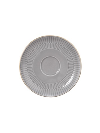 Блюдце комбіноване 16 см, сіре із золотистим обідком Amina Silbergrau Goldrand Seltmann Weiden