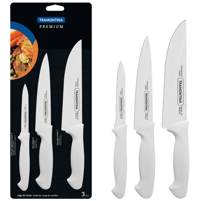 Набір ножів Tramontina Premium, 3 предмети (6186998)