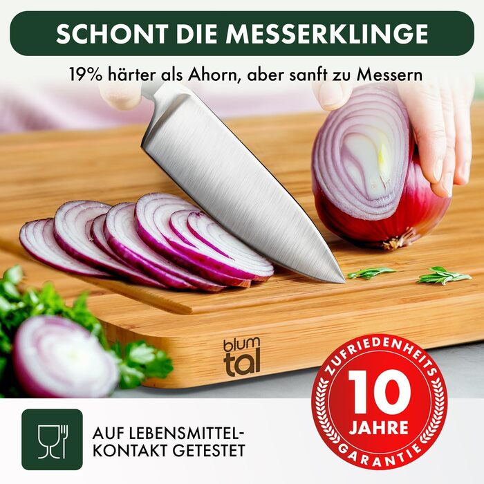 Обробна дошка 38x25x2 см, бамбук Blumtal