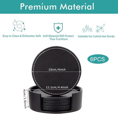 Набір підставок під напої 6 шт MengH-SHOP