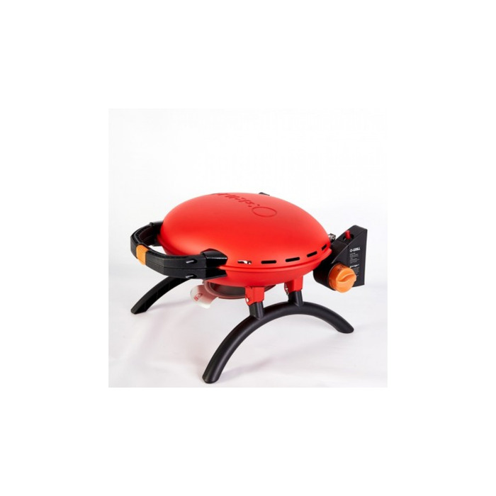 КОМПЛЕКТ Портативный переносной газовый гриль O-GRILL 500, красный+шланг в подарок! Код: 011676