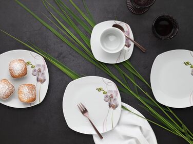 Набор посуды на 6 персон, 18 предметов Square Orchidee Creatable