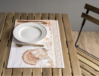 Бавовняні килимки для серветок, набір з 4 шт. , декоративні килимки для серветок, пасхальні килимки, що миються, для свят, вечерь, весни, літа (33 см x 48 см) (24 - Подяки), 39Hermine 100