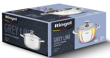 Кастрюля Ringel Grey line (2.3 л) 18 см (6932747)
