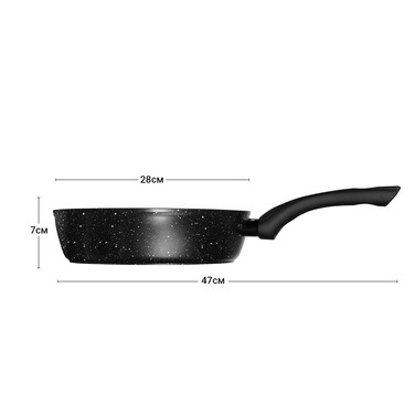 Глубокая сковорода Fissman FIORE 28x7 см индукционная (14298)