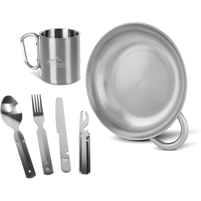 Набір туристичного посуду 6 предметів normani