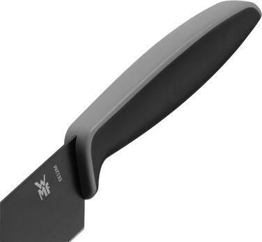 Набір ножів для сніданку WMF Classic Line 6 предметів, 23 см, зубчастий ніж для булочок, обідній ніж, спеціальна сталь леза, пластикова ручка, (барвистий, комплект із набором ножів, чорний)