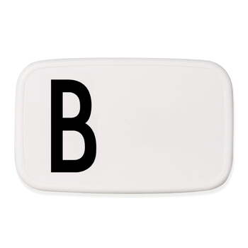 Ланч-бокс B 6,5x11x18 см чорно-білий Personal Lunch Box Design Letters