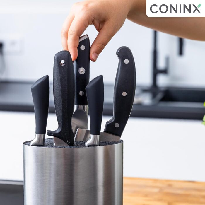 Ножевой блок подходит для всех кухонных ножей  22,6 х 16,4 х 7 см Coninx
