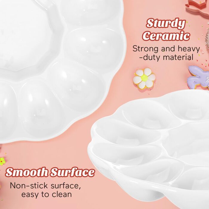 Керамічна підставка для фаршированих яєць для великодніх святкувань Cabilock