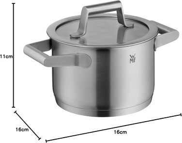 Маленька каструля 16 см зі скляною кришкою Comfort Line WMF