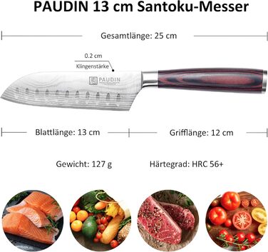 Кухонный нож-санток 13 см PAUDIN