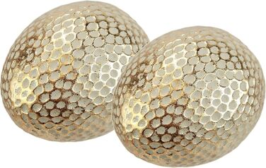 Декоративне пасхальне яйце, Прикраса столу, Прикраса саду, Пасхальна прикраса, Пасхальна фігурка, Весняна прикраса, Пасхальне яйце, Яйця, Пасхальна прикраса, Прикраса для вінків, Пасхальні вінки, Квіти, Весняна прикраса, Золото, Набір з 2 шт.