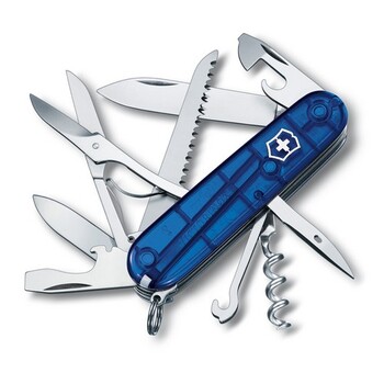 Ніж Victorinox Huntsman 91мм/15функ/син.прозор